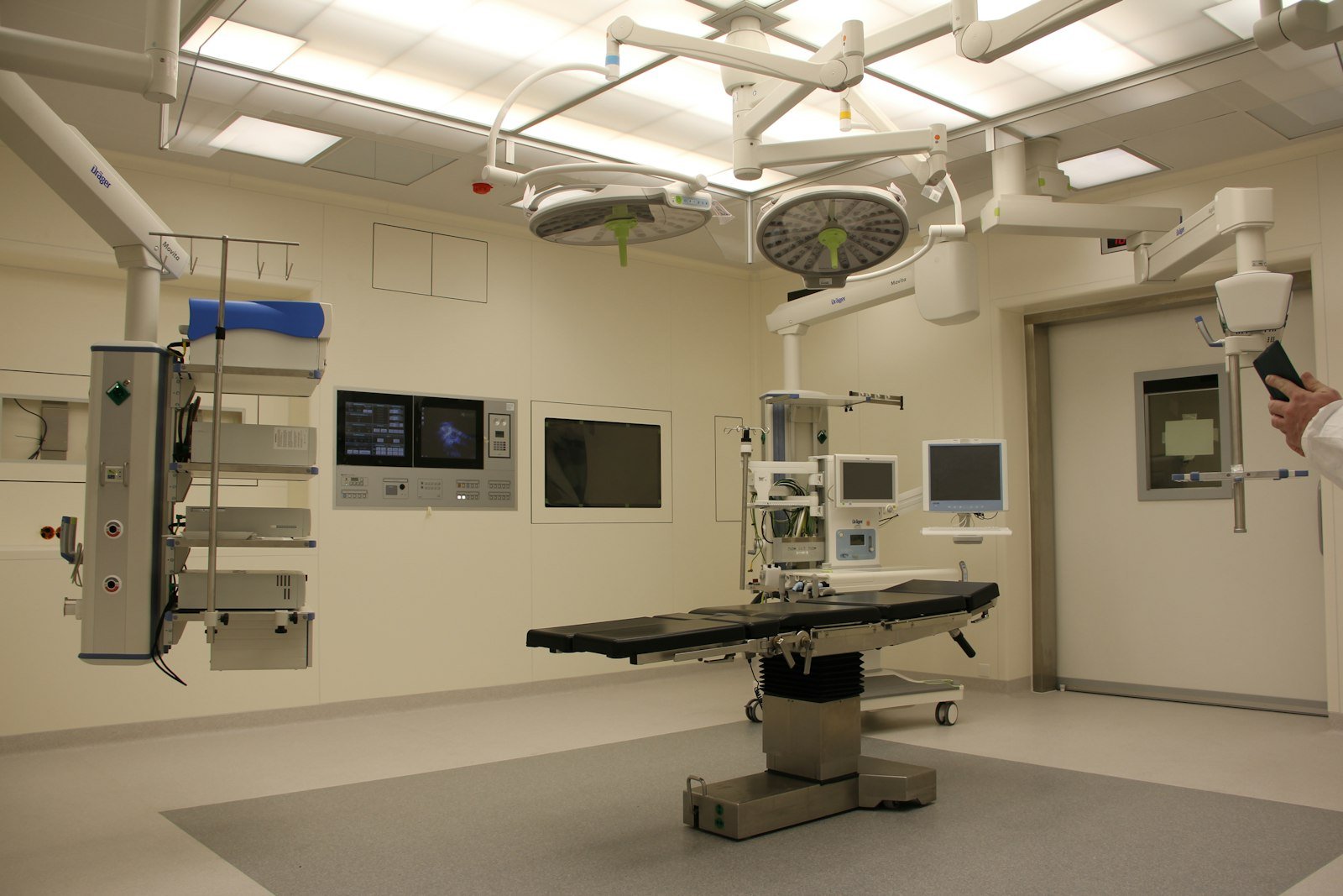 Stock photograph of a modern operating theatre